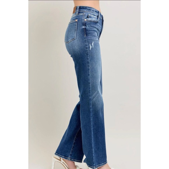 Judy Blue Jeans Women Sz 28x31 Medium Wash 90s Straight Fit Classic - Picture 3 of 16